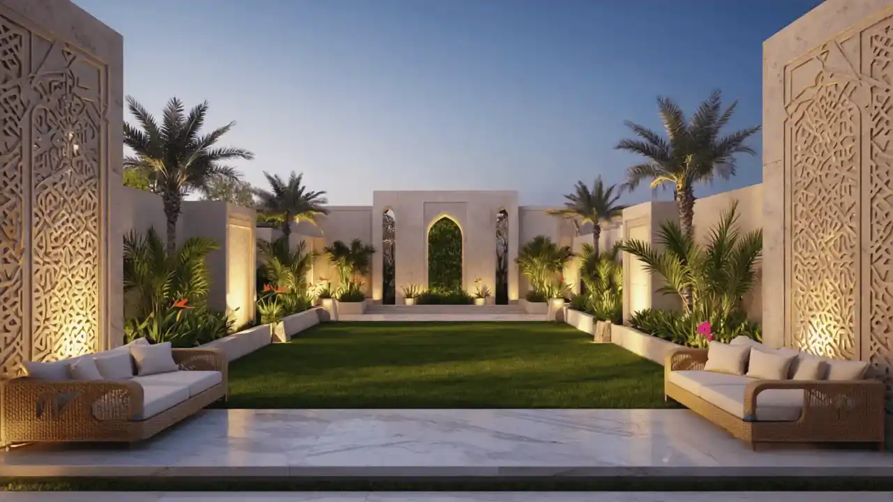 Modern Pergola and Lawn Design Dubai – Revive Hub Renovations