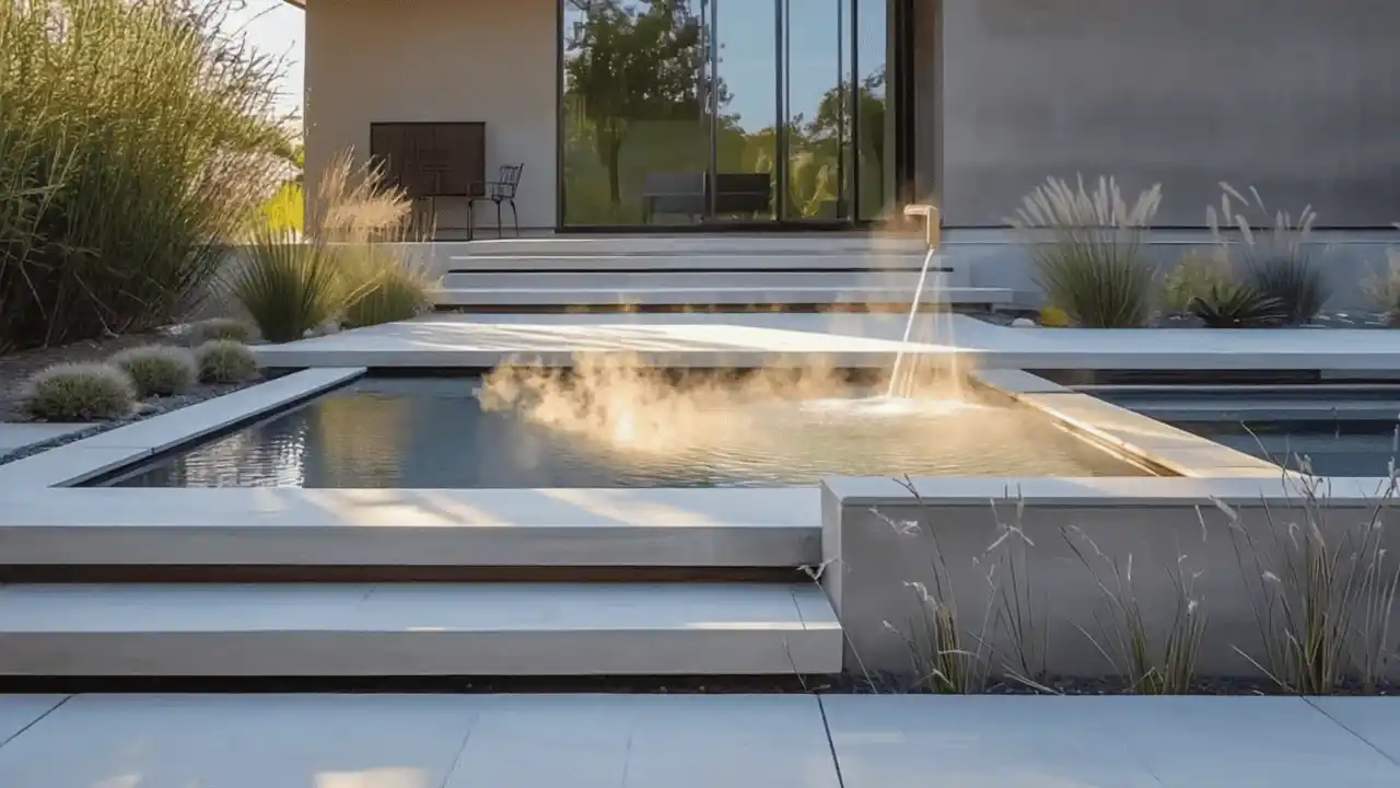 Revive Hub Landscaping Project Dubai – Pergola & Poolside Design