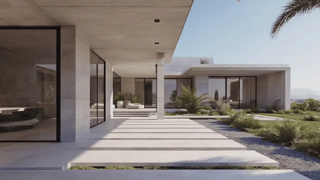 Villa Outdoor Landscaping Project Dubai by Revive Hub
