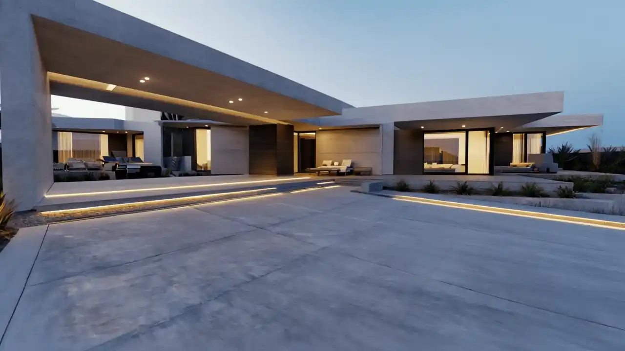 Pathway and Lighting Landscaping by Revive Hub Renovations Dubai