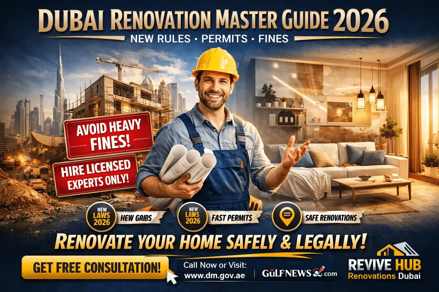 Dubai Renovation Rules 2026: permits, approvals, and fines guide for homeowners