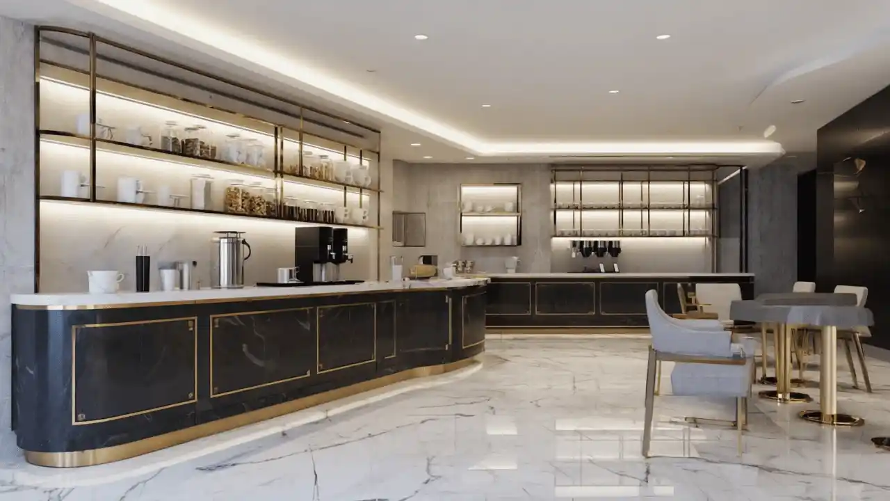 Open plan kitchen renovation Dubai dining integration