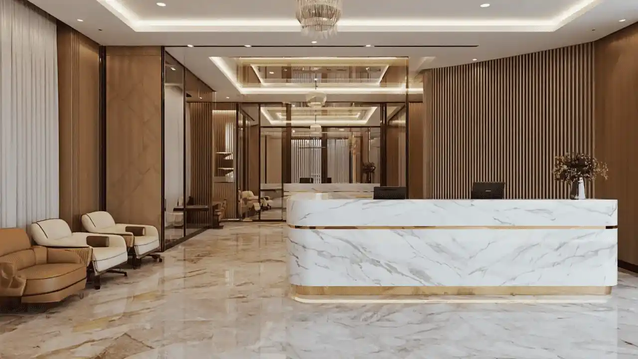 Interior wall painting Dubai with protective masking