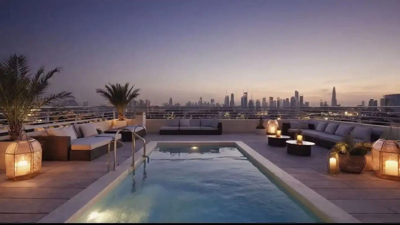 Swimming pool renovation company Dubai project view