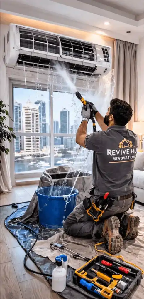 AC deep cleaning Dubai for coils and filters with hygiene first approach and careful protection