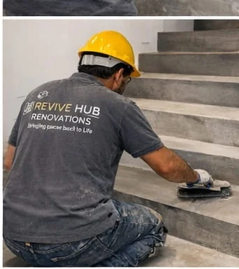 Seamless microcement finish Dubai quality control example focusing on corners edges silicone lines and handover care kit to keep surfaces premium long term